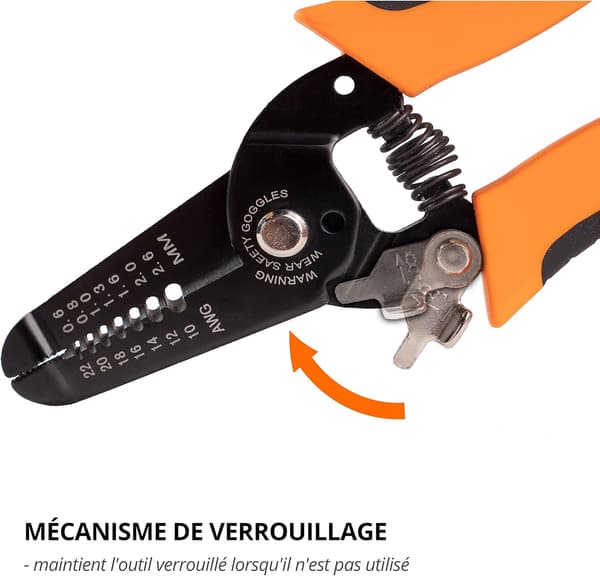 Wire Stripper og Cutter - Strippingverktøy for 22-10 AWG Solid og