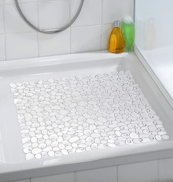 Paradise Antracit Duschmatta - Halksäker, Sugkoppar, PVC, 54 x