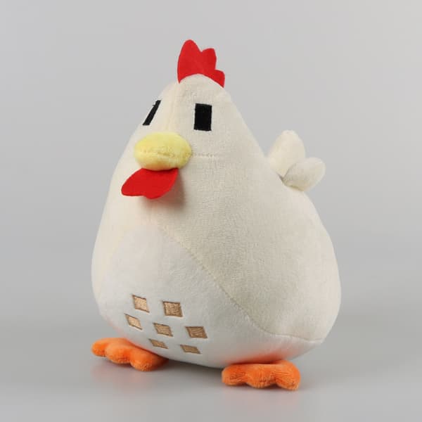 Stor Hane Plussjeleketøy 20cm (Hvit)