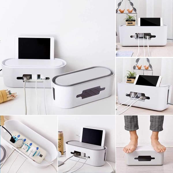 Kabelopbevaringsboks Kabeloprydning Kabelboks Hold Kabler Ryddige Kabel DXGHC