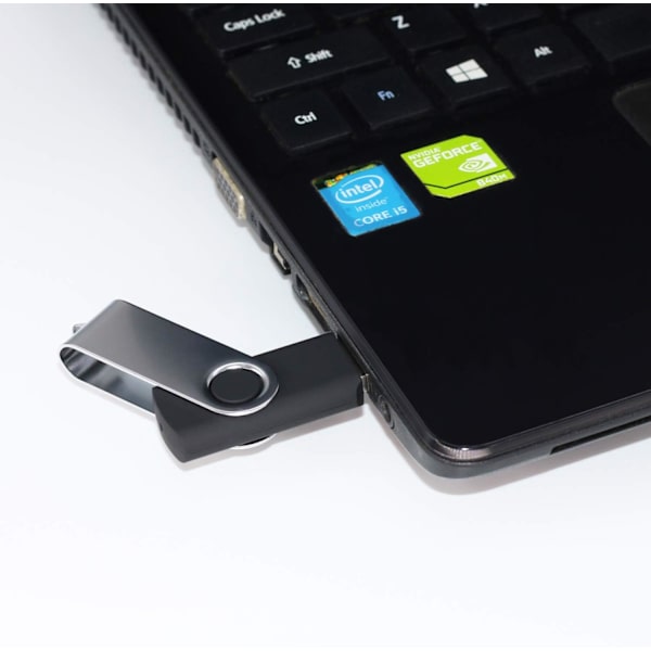 5 kpl Mustaa 4 Gt USB-muistitikkua, USB 2.0 -muistitikku, Massamuisti