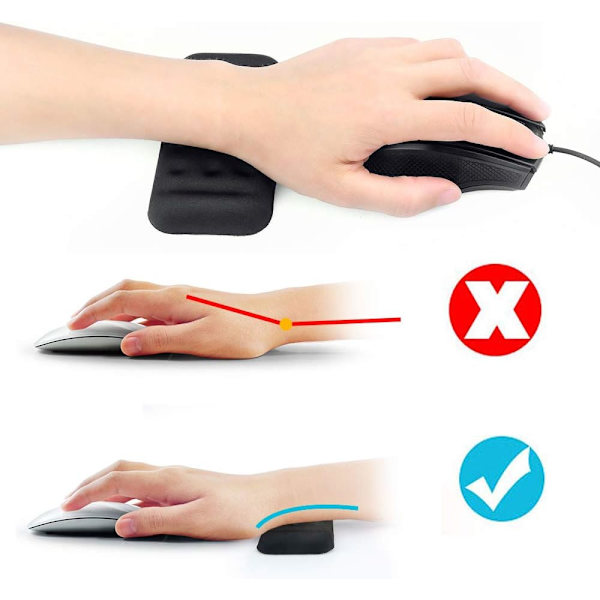 Håndleddstøtte i minneskum, ergonomisk musematte DXGHC
