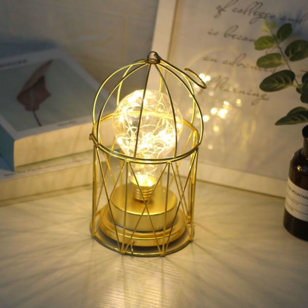 1 pakke lille metal lysestage hængende fuglebur fyrfadslys dekoration