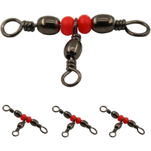 10 stycken 3-vägs swivels mässingkropp trippel swivel fäster kors L