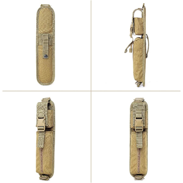 （Khaki Färg）Extra Taktisk Molle-Väska Ryggsäck Axelväska H