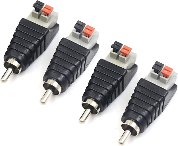 Phono Højttaler RCA Han og Hun til AV 2 Terminal Hun Vid
