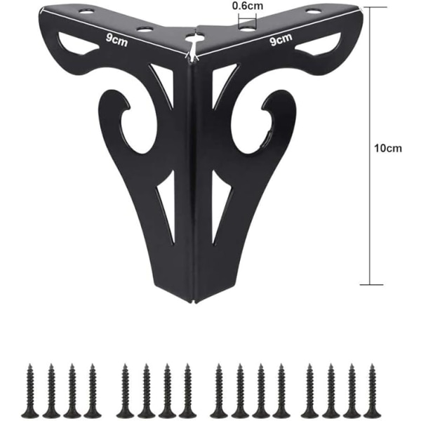 4 stk. Metal Sofa Ben, Møbelben/Trekantede Møbler DXGHC