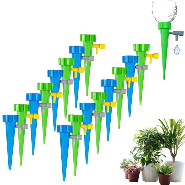 20-pack Bevattningssystem med dropp, Droppflaska, Justerbar Autom