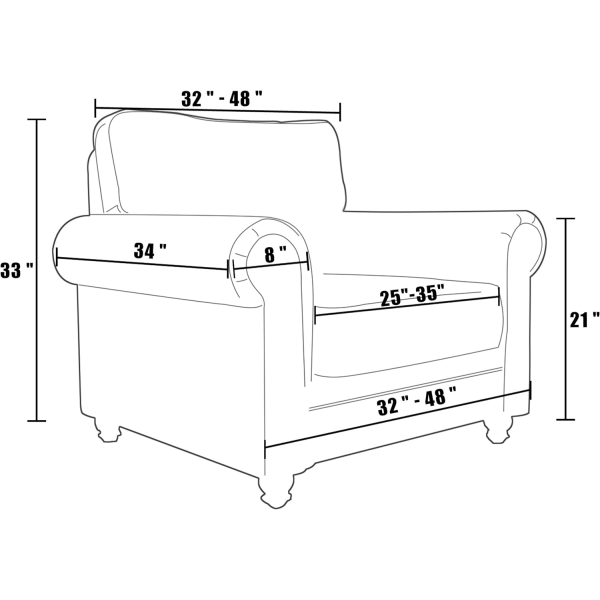 Spandex Stretch Sofa Trekk for Stue-Lenestol, En - DXGHC