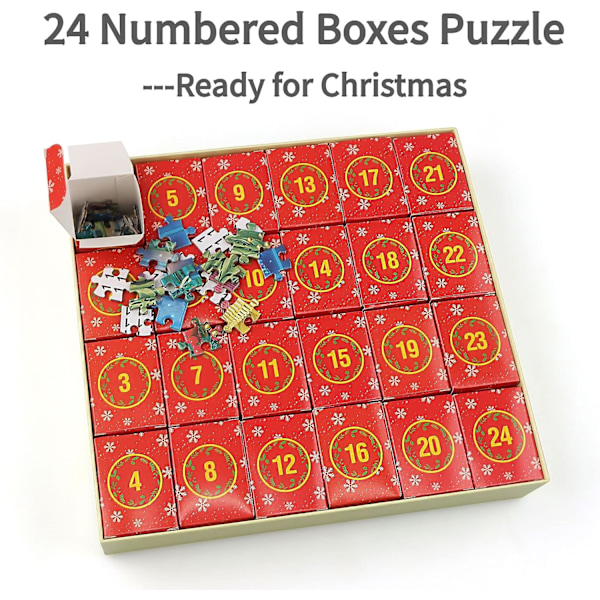 Adventskalender 2023 Julepuslespil - Jul ved F