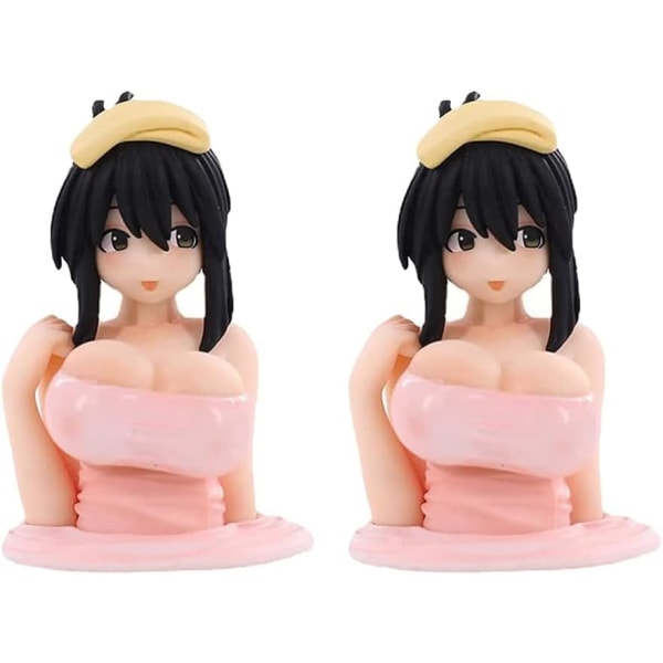 Pakke med 2 Ristende Brystpynt for Bil Anime Modell Statue DXGHC