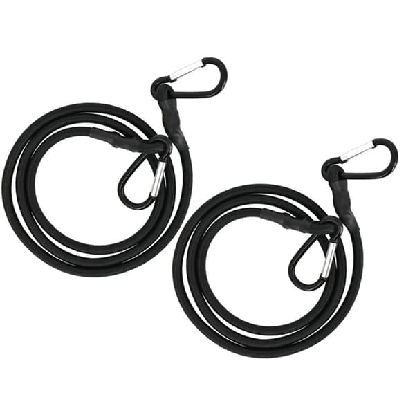 2 Pak 60 Tommer/1,5 Meter Bungee-Snore Med Karabinhage, Super