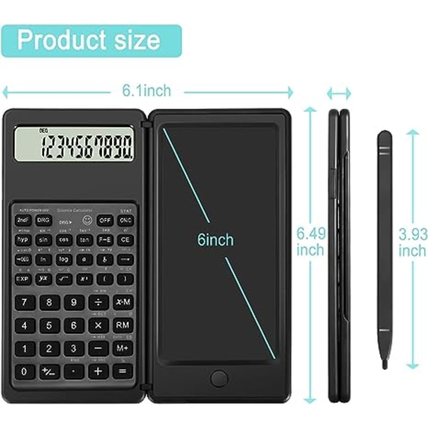 Vitenskapelig kalkulator, 10-bits LCD-skrivebords kalkulator og notisblokk