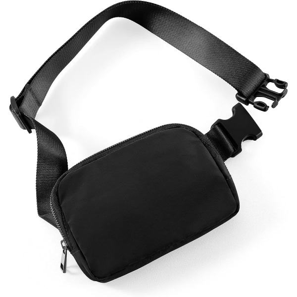 Unisex Mini bältesväska med justerbar rem Liten midjeväska för
