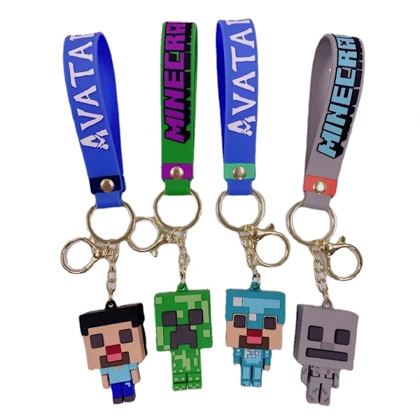 4 pcs Minecraft Torch Keychain