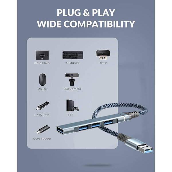 Type C Laptop Converter Dock en drag fire Splitter USB 3.0 hub d