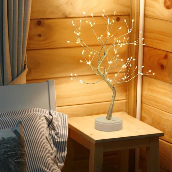 LED-trelys, varm hvit trelys, justerbare grener