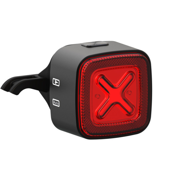 Cykelbaklykta, USB-C Cykelbaklykta Intelligent Bromsdetektering IPX6 Vattentät, Stöder Säljsadelmontering och Styrmontering