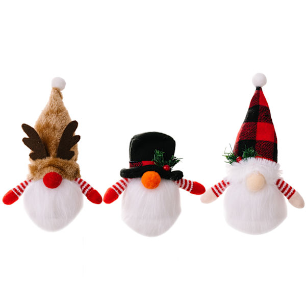 4 stk. Julepynt Q-udgave Rudolph lysende fa