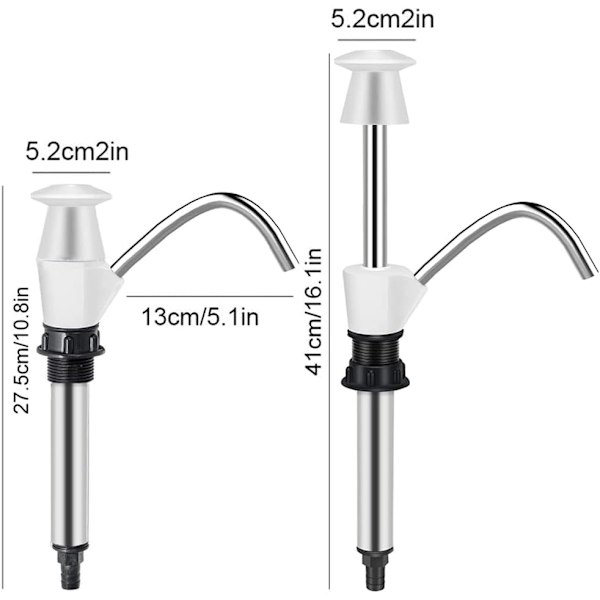 Vattenpump för dricksvatten, manuell vattenpump, handpump för vatten, husvagn