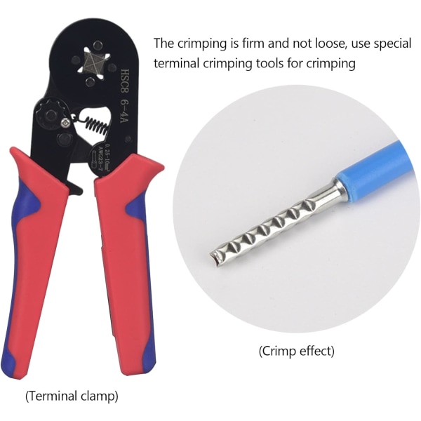 Ikke-isolerte ledningshylser Butt Connectors Crimp Termination wit
