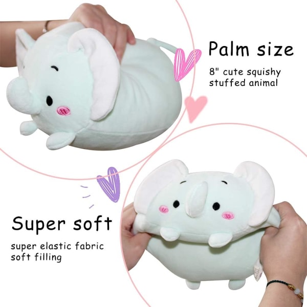 8 inch/20cm cute animal plush stuffed cylindrical body pillow