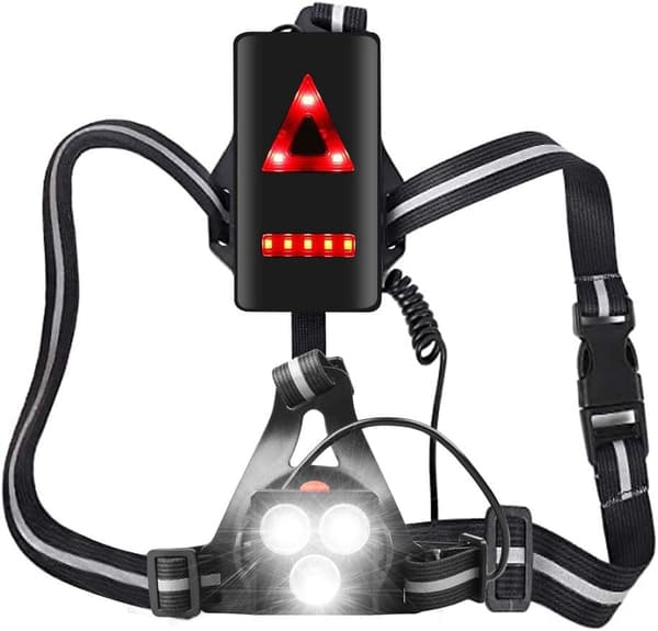 LED-hodelykt med oppladbart batteri, USB-oppladbart hodelykt 500 lux 4 Mo