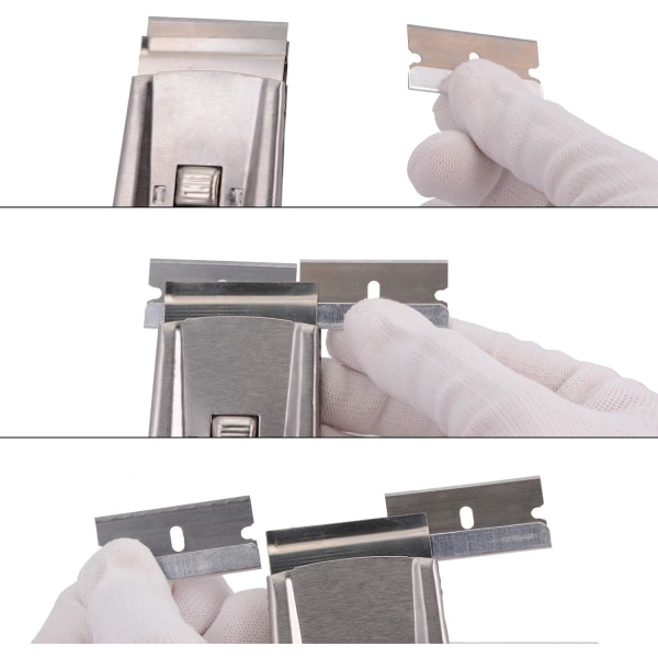 Metallskrapere, Glasskrape Glasskeramisk Platekrape med 25