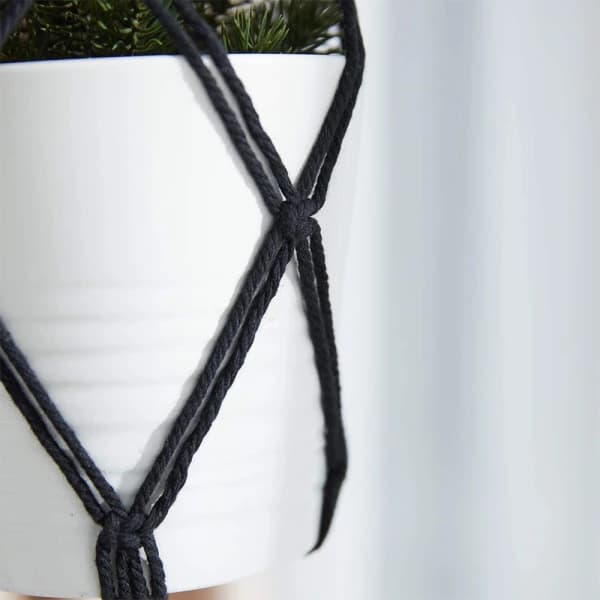 2 st Macrame växt hängare hängande planter korg, stil 4