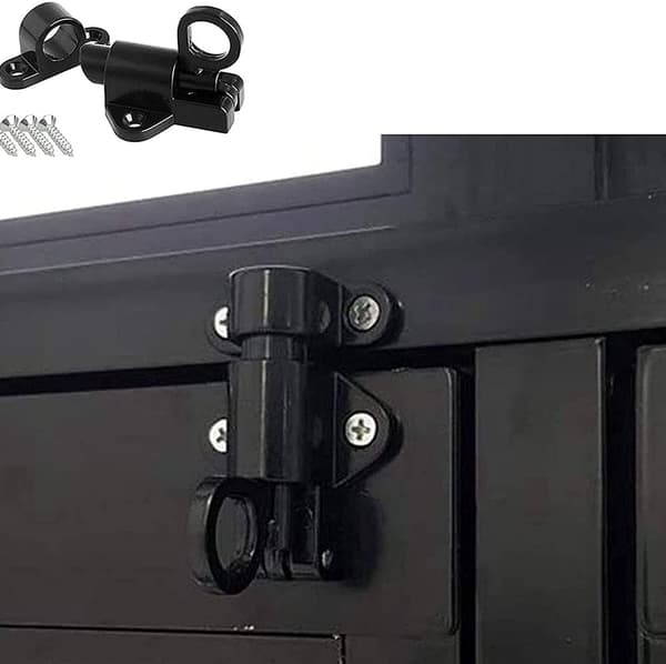 2-pack Säkerhetsfjäderlås, Aluminiumlås, Automatiska Lås