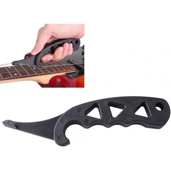 Gitarstrengstrekker for å holde nye strenger i stemme umiddelbart