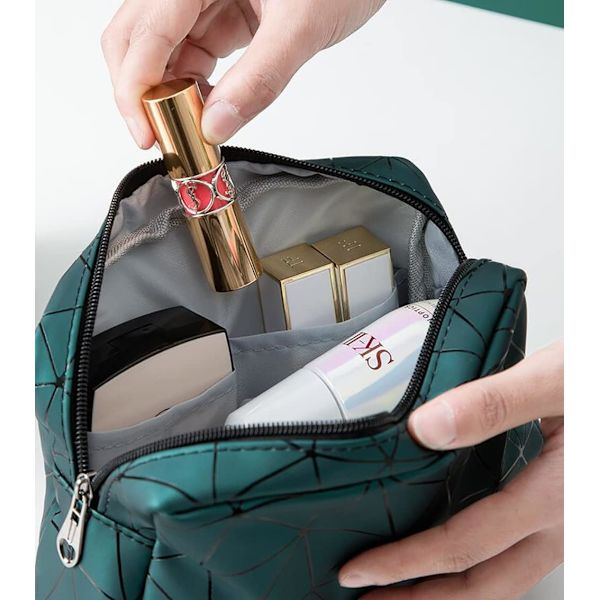Toilettepose, dobbeltlags makeuptaske, stærk, holdbar og vandtæt
