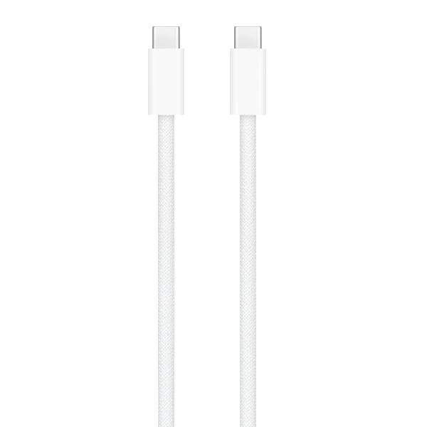 For Apple 60W USB-C Vevd Ladekabel 1m Bulk - Hvit, A