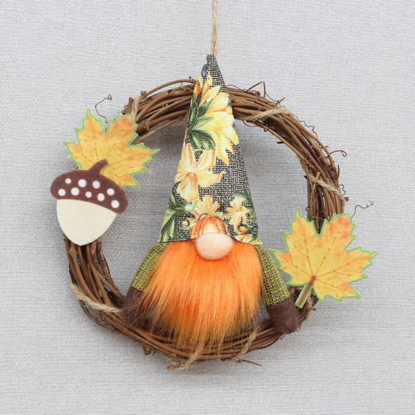 Høst Thanksgiving Dekorasjon Nisse Plysj 2 STK Høst Thanksgiving