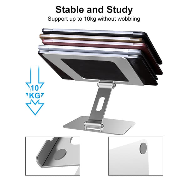 Laptopställ, Ergonomiskt Fällbart Aluminium Laptopställ, Lapto DXGHC