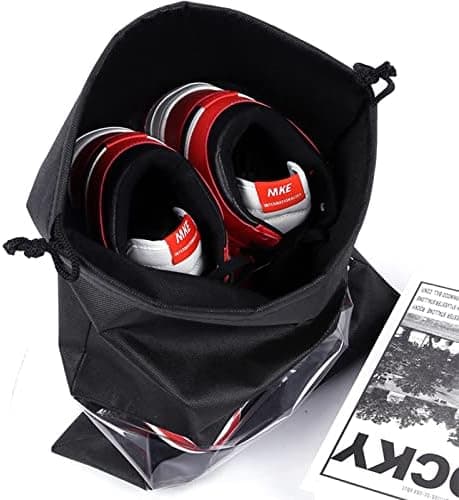 5-pack (33 x 44 cm) bärbara rese-skobag, platsbesparande