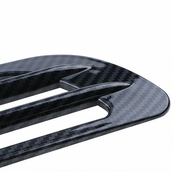 2X Universelle Carbonfiber Sorte Bil Luftstrøm Fender Sideventil