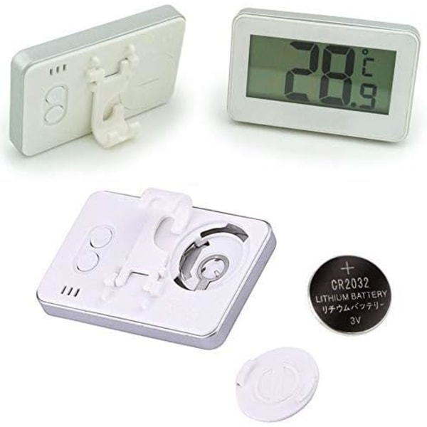 Digital Termometer för Kylskåp, Mini Digital LCD Termometer, Tem