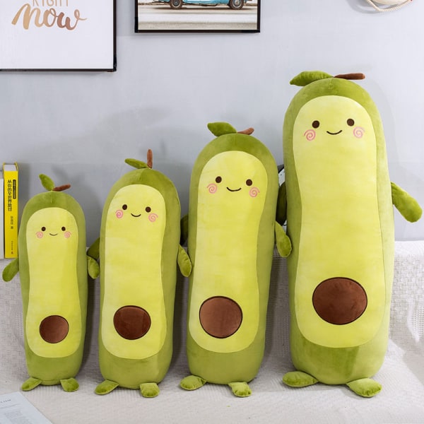 43,3 tum Grön Stor Simulerad Avocado Plysch Leksak Docka Sovande
