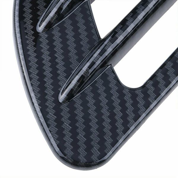 2x Universal Kolfiber Svart Bil Luftflöde Fender Sidventil Sti