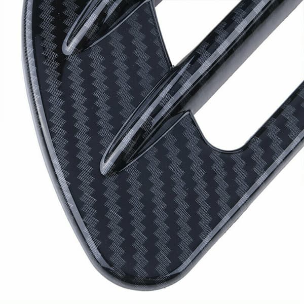 2X Universelle Carbonfiber Sorte Bil Luftstrøm Fender Sideventil