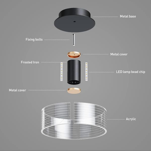 LED Vægsconces, 10W Akryl Dekorative Vægskinner, Moderne