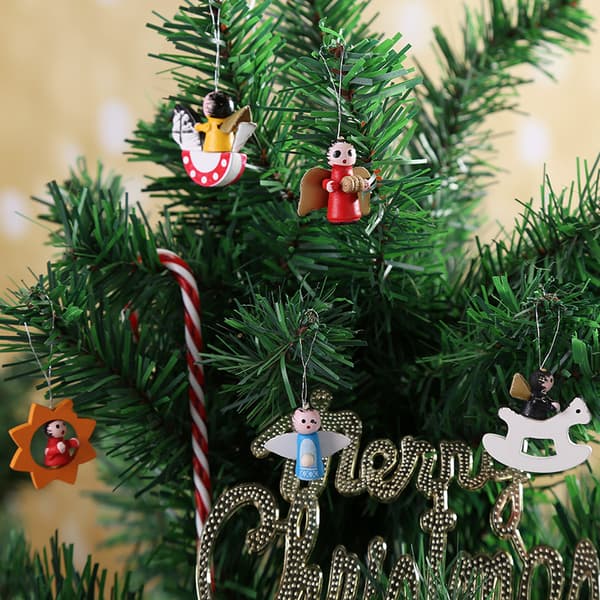 Miniatyrjulgranspynt i Resin, Set om 48 - Rustikt Julpynt