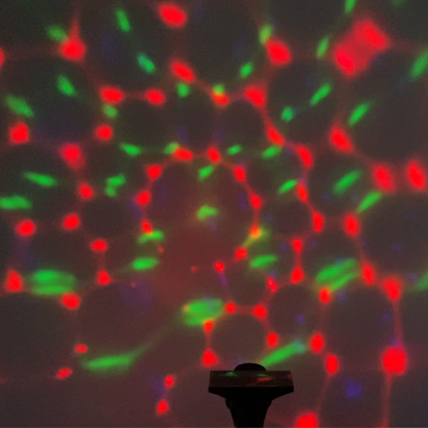 LED Solcellelys LED Projeksjonslys Fargerike Roterende