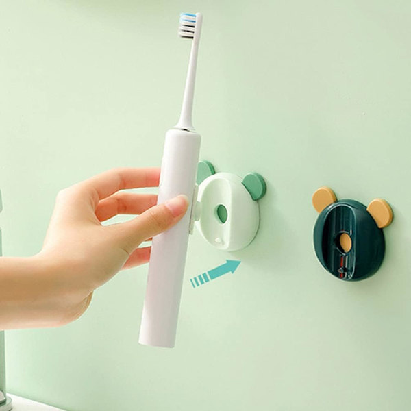 4-pack Tandborsthållare Magnet Väggmonterad Automatisk Elektrisk