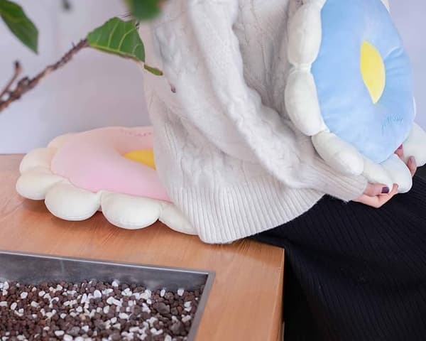 Plush Kudde i Blomform, Bekväm Blomformad Plyschkudde DXGHC