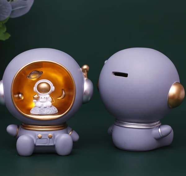Astronaut nattlys romlampe soverom dekorativ pengeboks