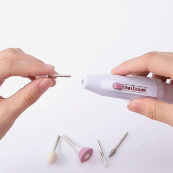 Elektrisk Manikyrset Portable 5 I 1 Nagelfil Grindslip
