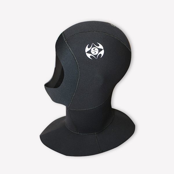 3mm Neopren Dykkerhue Med Skulder Vandtæt Dragt Hue Snorkel