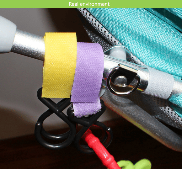 6-delt farverig velcro-stroller baby sikker multi-purpose dobbelt